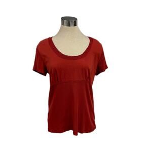 Liz & Co. XL Orange Ribbed Top